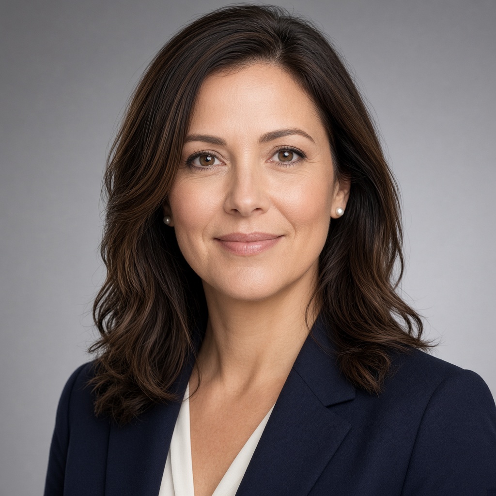 Close crop with face filling a LinkedIn-ready square frame